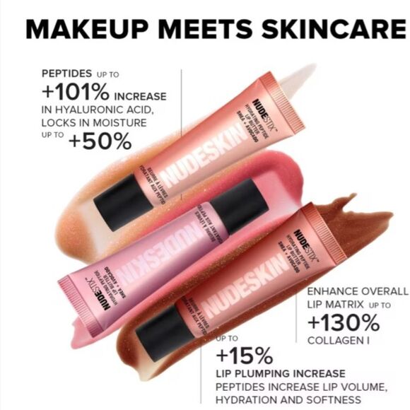 Nudeglow Lip Set Hydrating Peptide 2-Piece Kit – Nudestix NUDESTIX Nudeglow Lip Set Hydrating Peptide Lip Butter